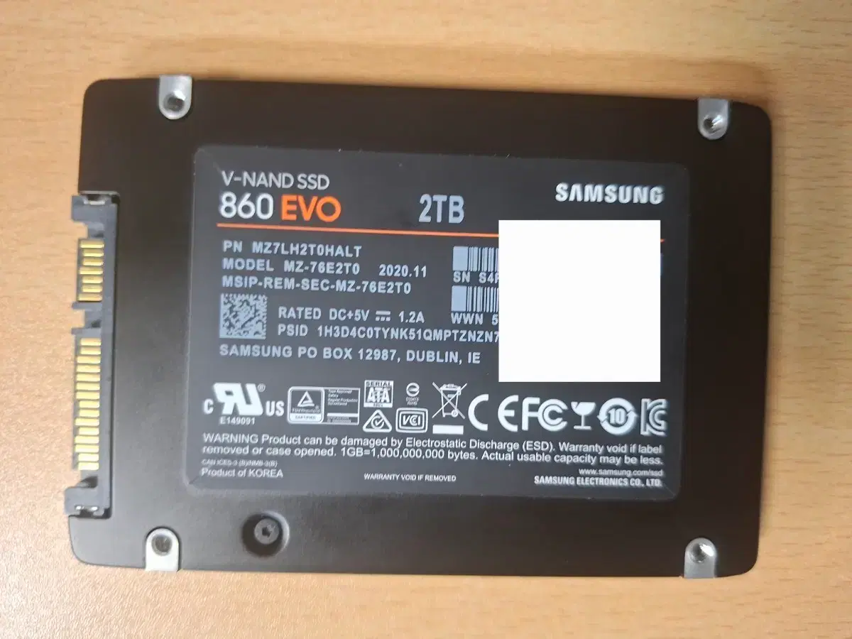 삼성 860 EVO 2TB SSD | 브랜드 중고거래 플랫폼, 번개장터